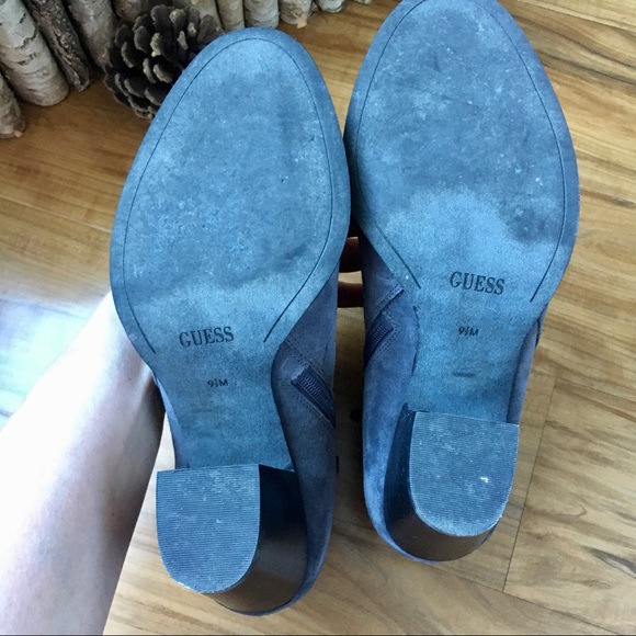 Guess Gray Suede Booties- Sz 9.5 - Picture 4 of 5